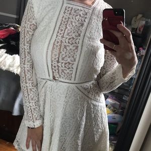 TOBI lace white dress NWT